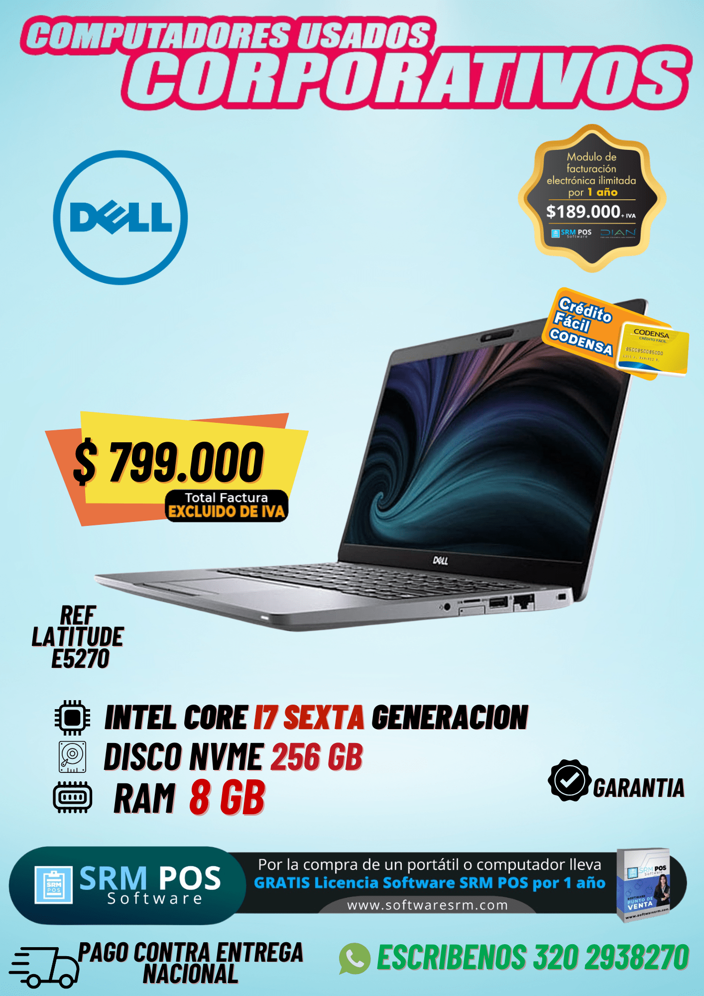 Dell latitude E5270 Intel® Core™ I7